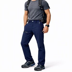 Mammut Runbold Pants Men 32 Marine Blue Athletic Fit Hiking Outdoor NWT